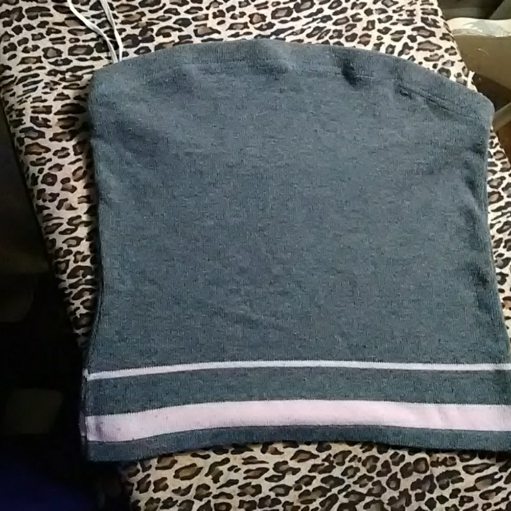 Sweater knit tube top